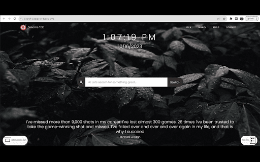 Dreams Tab  from Chrome web store to be run with OffiDocs Chromium online