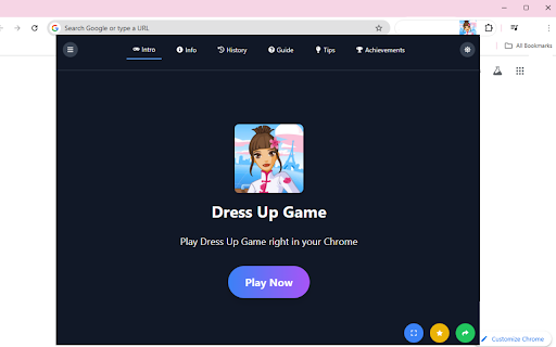 Dress Up Game  from Chrome web store to be run with OffiDocs Chromium online