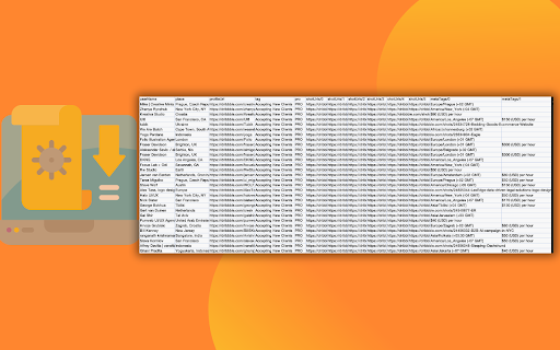 Dribbble Designer Scraper  from Chrome web store to be run with OffiDocs Chromium online