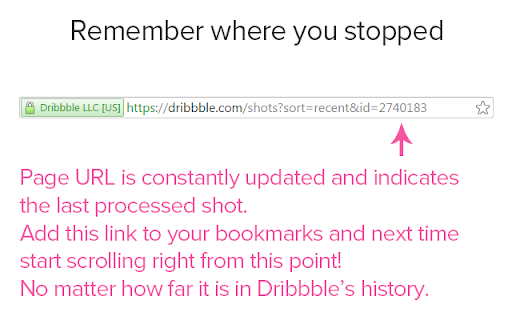 Dribbble. Infinite.  from Chrome web store to be run with OffiDocs Chromium online