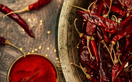 Dried chili and chili powder  from Chrome web store to be run with OffiDocs Chromium online