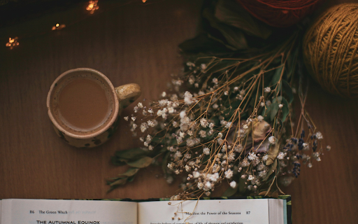 Dried flowers and coffee  from Chrome web store to be run with OffiDocs Chromium online
