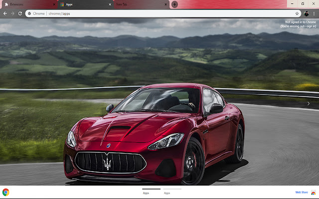 Drifting Red Maserati Fastest Super Car  from Chrome web store to be run with OffiDocs Chromium online