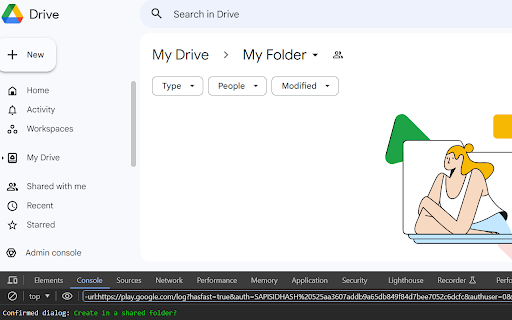 Drive Dialog Dismisser  from Chrome web store to be run with OffiDocs Chromium online