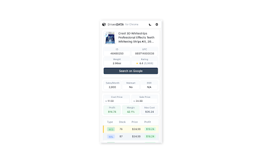 DrivenDATA Walmart  from Chrome web store to be run with OffiDocs Chromium online