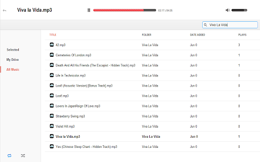 DriveTunes  from Chrome web store to be run with OffiDocs Chromium online