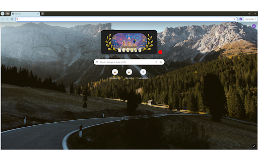 Drone Photography of an Open Road in the Dolomite Mountain  from Chrome web store to be run with OffiDocs Chromium online