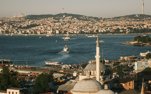 Drone Shot of Istanbul  from Chrome web store to be run with OffiDocs Chromium online