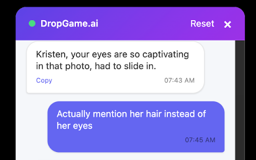 DropGame.ai  from Chrome web store to be run with OffiDocs Chromium online