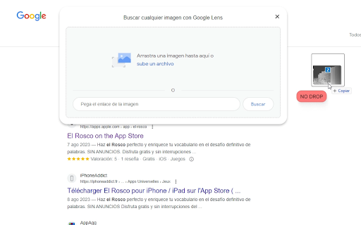 Droppable Areas  from Chrome web store to be run with OffiDocs Chromium online