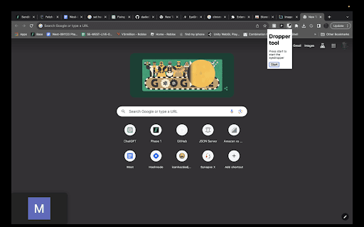 dropperv1  from Chrome web store to be run with OffiDocs Chromium online