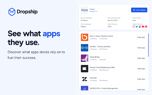 Dropship Product Research  from Chrome web store to be run with OffiDocs Chromium online