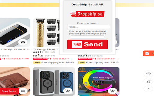DropShip Saudi AR  from Chrome web store to be run with OffiDocs Chromium online