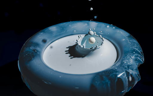 Drops of Splashing Liquid  from Chrome web store to be run with OffiDocs Chromium online