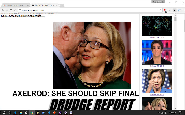 Drudge Report Images  from Chrome web store to be run with OffiDocs Chromium online