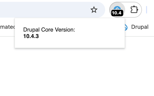 Drupal Version Detector  from Chrome web store to be run with OffiDocs Chromium online