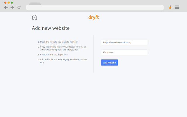 Dryft  from Chrome web store to be run with OffiDocs Chromium online