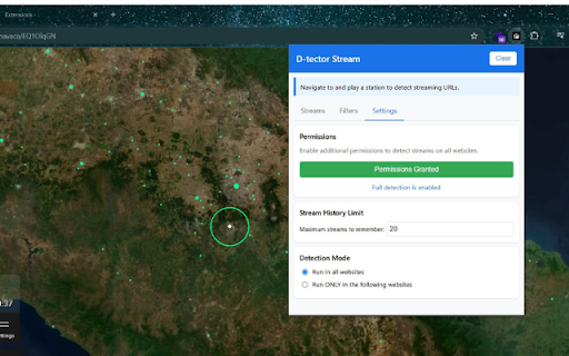 D tector Stream  from Chrome web store to be run with OffiDocs Chromium online