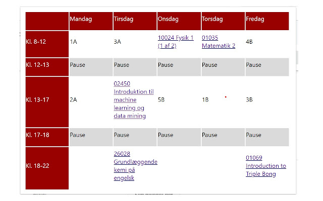 DTU skema  from Chrome web store to be run with OffiDocs Chromium online