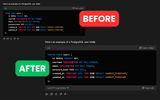 Dual Copy Button for ChatGPT  from Chrome web store to be run with OffiDocs Chromium online