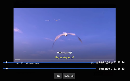 Dual Subtitle Overlay  from Chrome web store to be run with OffiDocs Chromium online