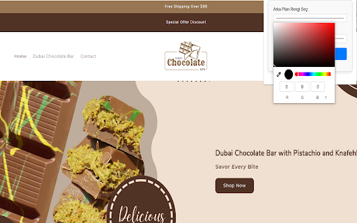 Dubai Chocolate Bar  from Chrome web store to be run with OffiDocs Chromium online