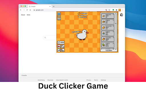 Duck Clicker  from Chrome web store to be run with OffiDocs Chromium online
