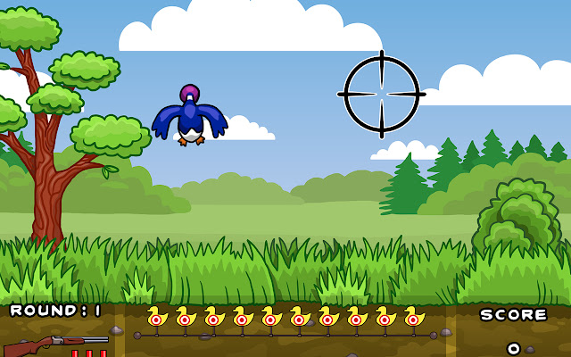 Duck Hunter Game Hunter Game  from Chrome web store to be run with OffiDocs Chromium online