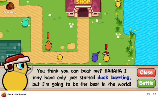 Duck Life: Battle Game Train your duck and prepare for epic battles!  from Chrome web store to be run with OffiDocs Chromium online