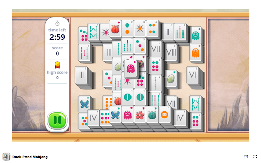 Duck Pond Mahjong Look for ducks, flowers, acorns, and eggs!  from Chrome web store to be run with OffiDocs Chromium online