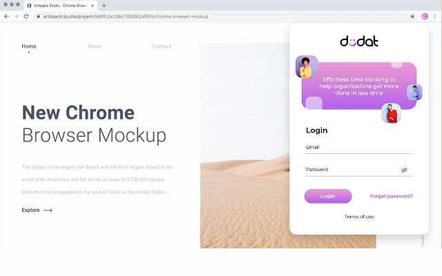 Dudat  from Chrome web store to be run with OffiDocs Chromium online