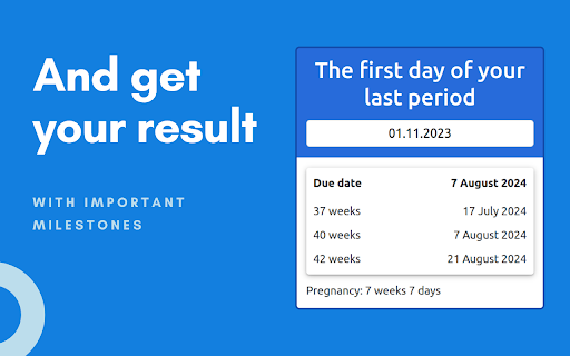 Due date calculator  from Chrome web store to be run with OffiDocs Chromium online
