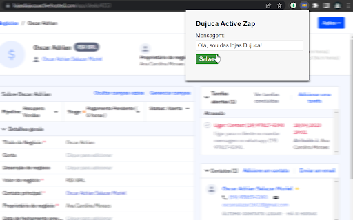 Dujuca Active Zap  from Chrome web store to be run with OffiDocs Chromium online