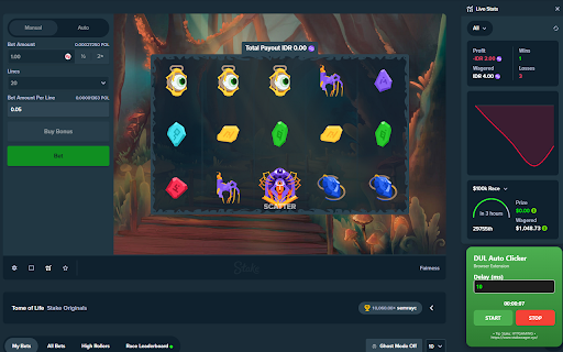 DUL Auto Clicker  from Chrome web store to be run with OffiDocs Chromium online