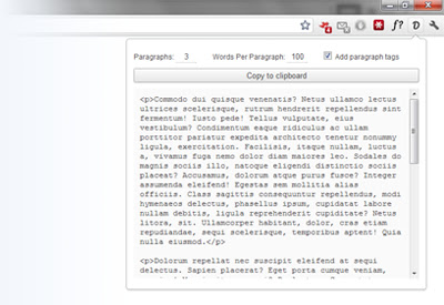 DummyText  from Chrome web store to be run with OffiDocs Chromium online