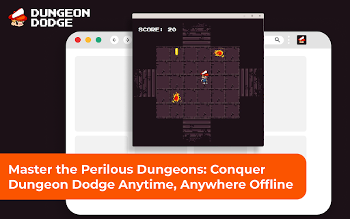 Dungeon Dodge  from Chrome web store to be run with OffiDocs Chromium online
