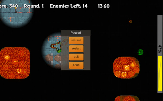 Dungeon Survival  from Chrome web store to be run with OffiDocs Chromium online