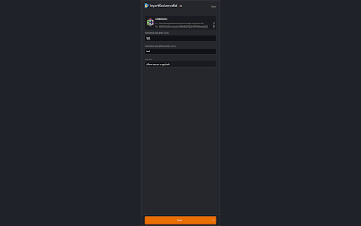Duniter connect  from Chrome web store to be run with OffiDocs Chromium online