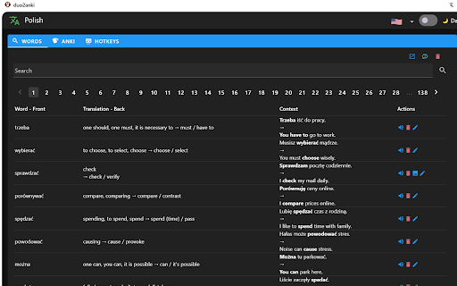 duo2anki  from Chrome web store to be run with OffiDocs Chromium online