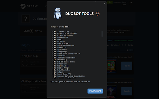 Duobot Tools  from Chrome web store to be run with OffiDocs Chromium online