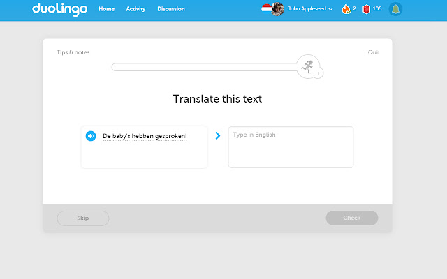 Duolingo Custom Sounds  from Chrome web store to be run with OffiDocs Chromium online