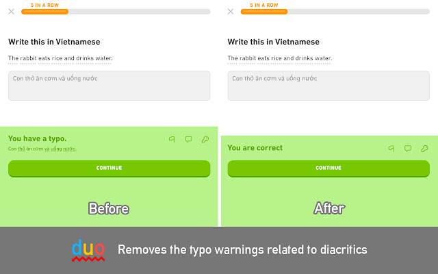 Duolingo Unicode Normalizer  from Chrome web store to be run with OffiDocs Chromium online