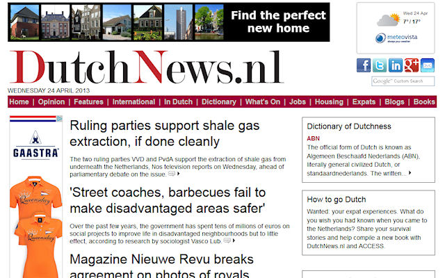 DutchNews.nl din magazinul web Chrome va fi rulat cu OffiDocs Chromium online