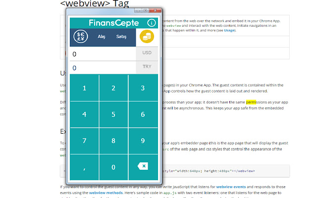 Döviz Altın Çevirici / FinansCepte  from Chrome web store to be run with OffiDocs Chromium online