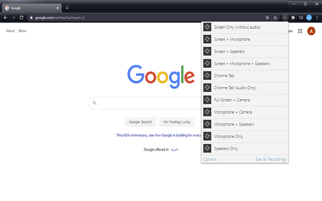DV Screen Recorder  from Chrome web store to be run with OffiDocs Chromium online