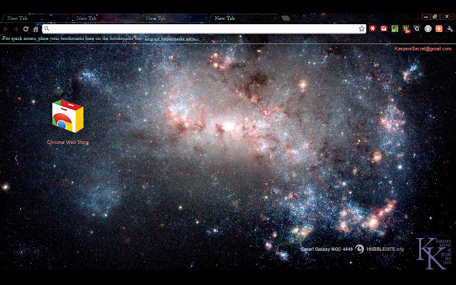 Dwarf Galaxy NGC 4449 Theme  from Chrome web store to be run with OffiDocs Chromium online