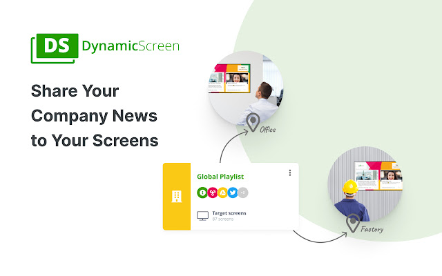 DynamicScreen Digital Signage platform 1.2.21  from Chrome web store to be run with OffiDocs Chromium online