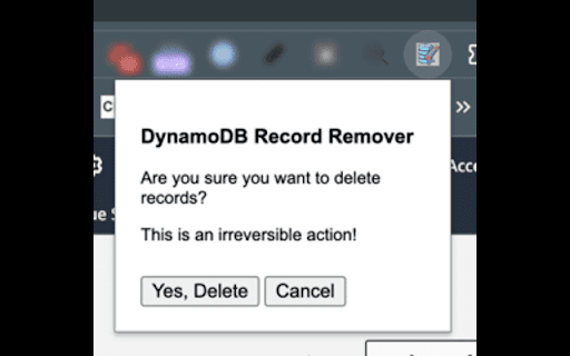 DynamoDB Auto Delete  from Chrome web store to be run with OffiDocs Chromium online