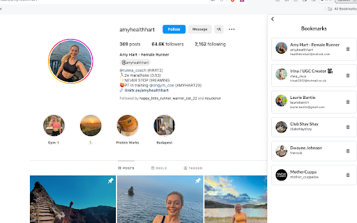 Dyzio Influencer Data  from Chrome web store to be run with OffiDocs Chromium online