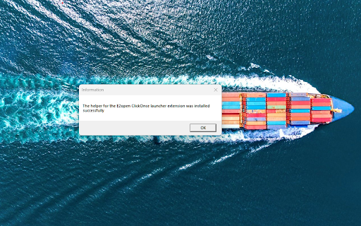 E2open ClickOnce launcher  from Chrome web store to be run with OffiDocs Chromium online
